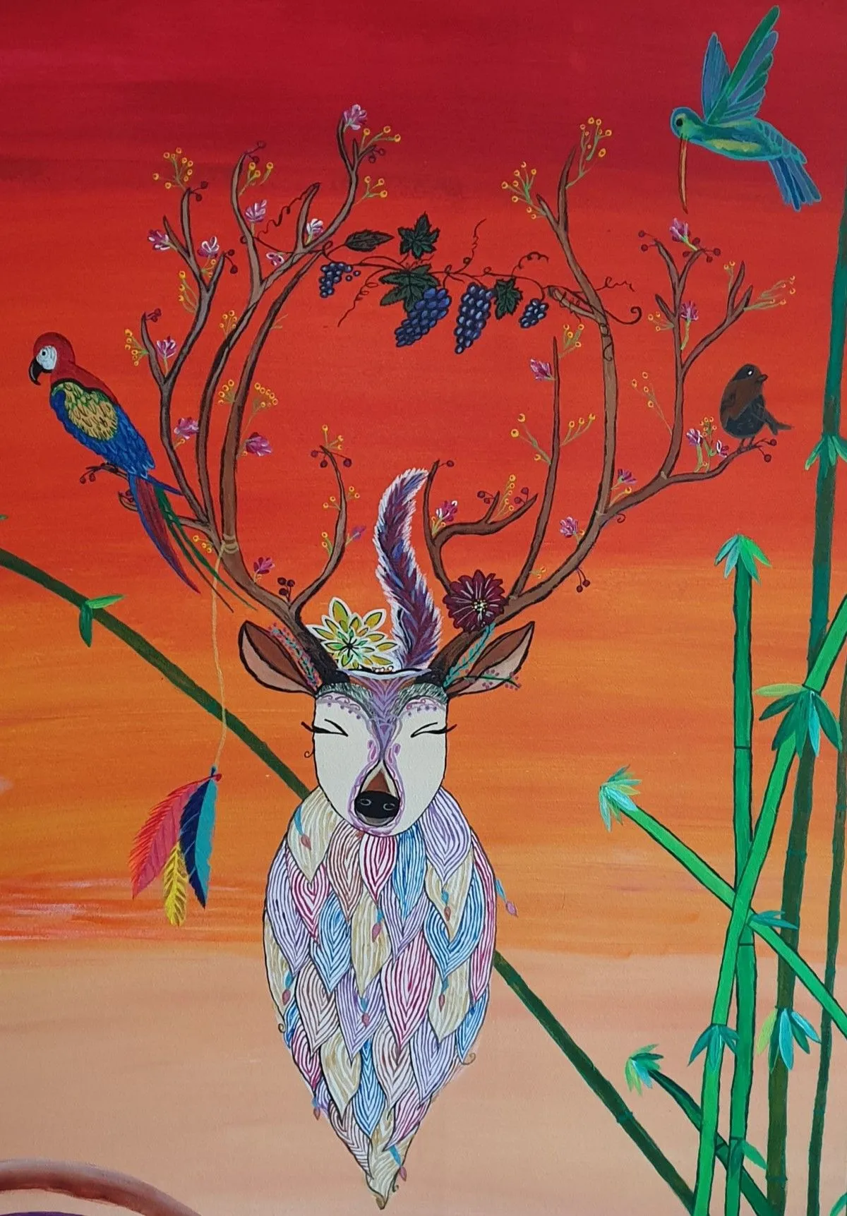 The Vibrant Earth, œuvre de Veena K Arora