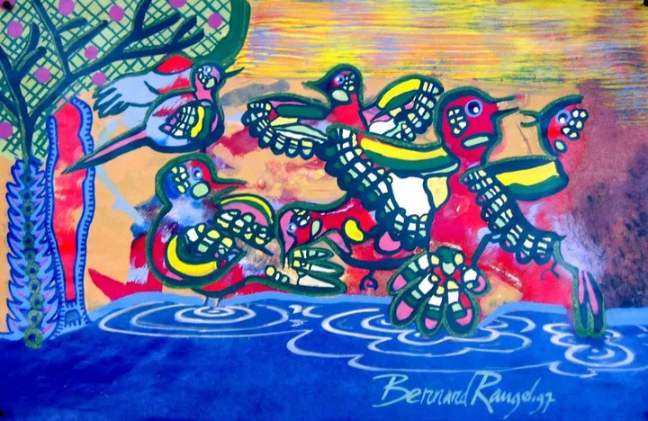 Bird Bath, œuvre de Bernard Rangel