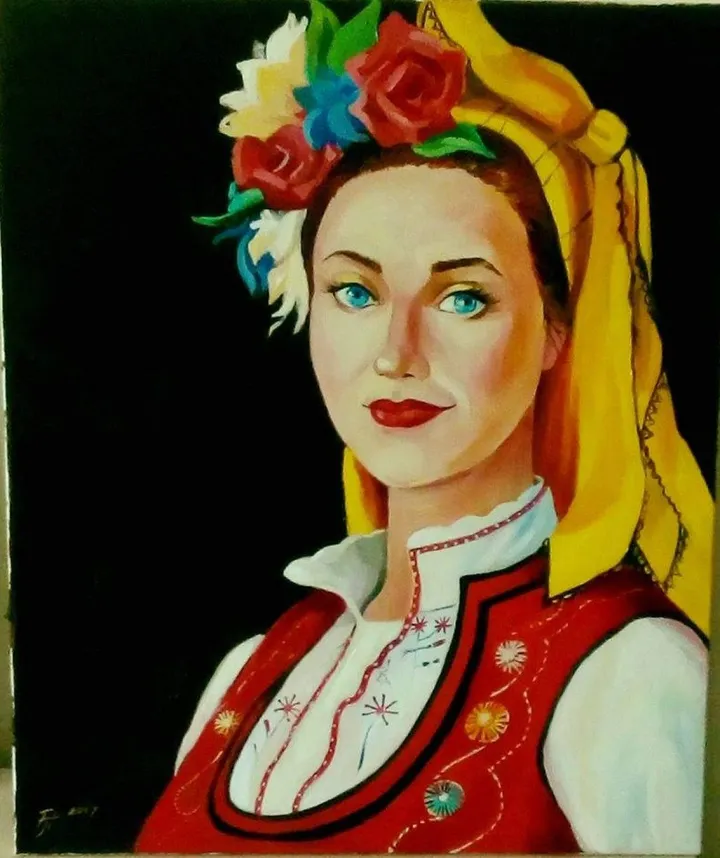 Bulgarian woman, œuvre de Ralitsa Petrova