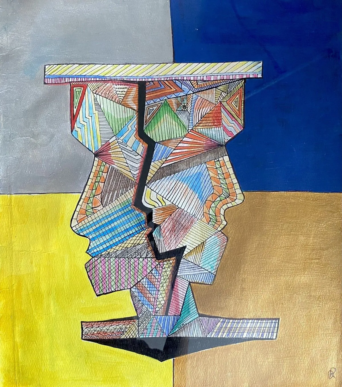 Two Faces - Duality, artwork by Denis Roucau
