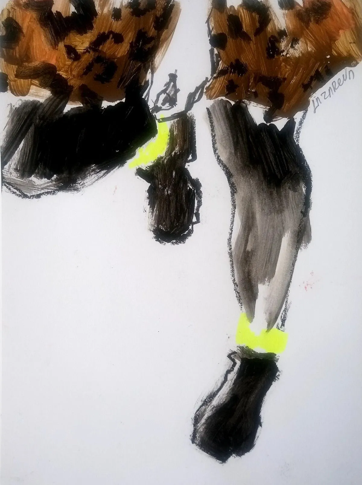 Sketch Tiger dress#1, œuvre de Valerie Lazareva