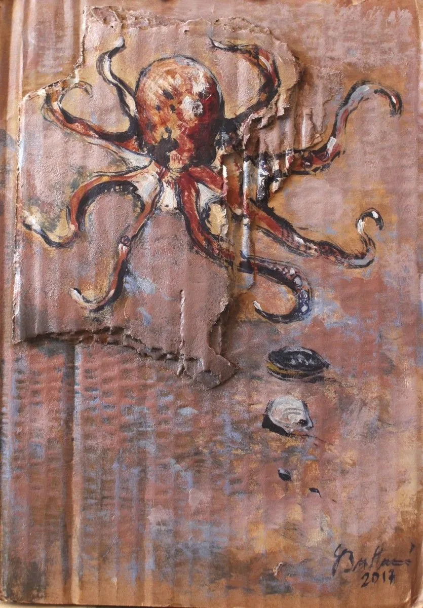 polpo, œuvre de Butturini Simone