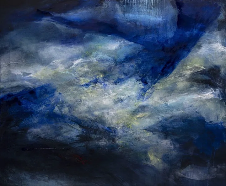 Paysage, artwork by ALAIN VANDERHAEGEN