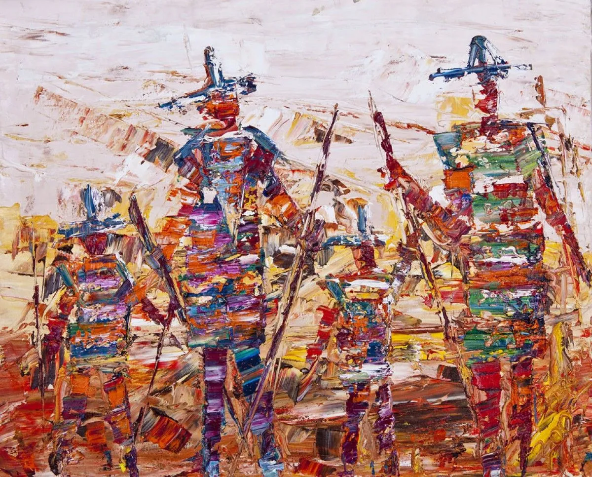 Travellers, artwork by Akpan Usoroh