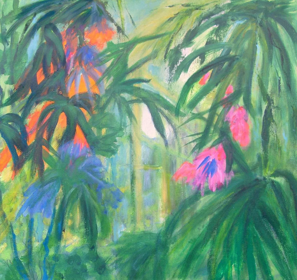 TROPICAL FLOWERS  no 2, artwork by Aase Lind