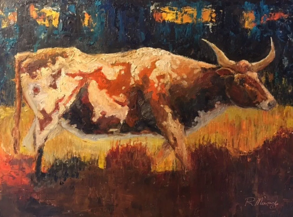 Evening Stroll/sold, artwork by Rebecca Manns