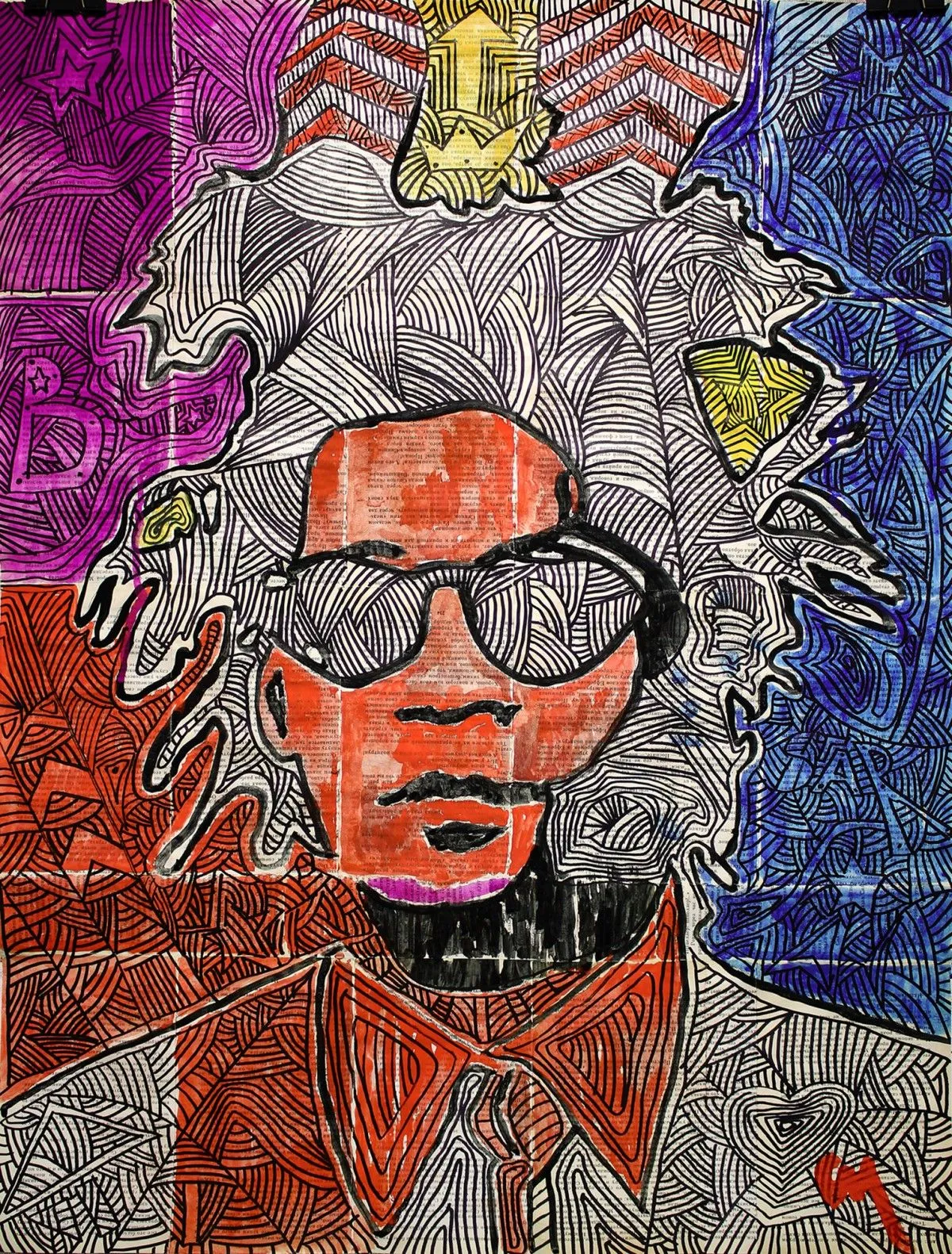 Basquiat (2019), artwork by Marat Cherny