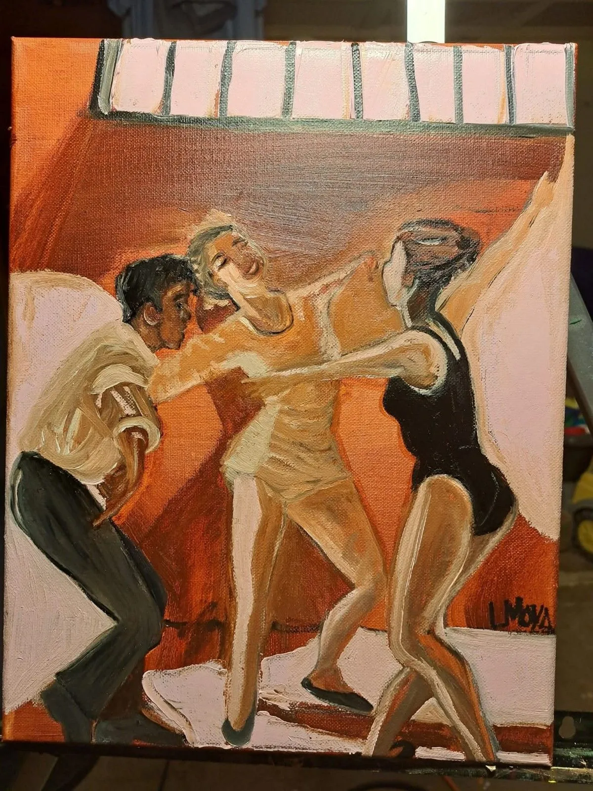 Dancers from an old picture, œuvre de Ligia Moya