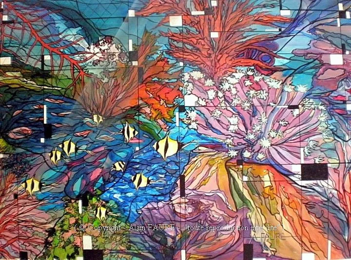 IMMERSION CORALLIENNE, œuvre de Alain FAURE