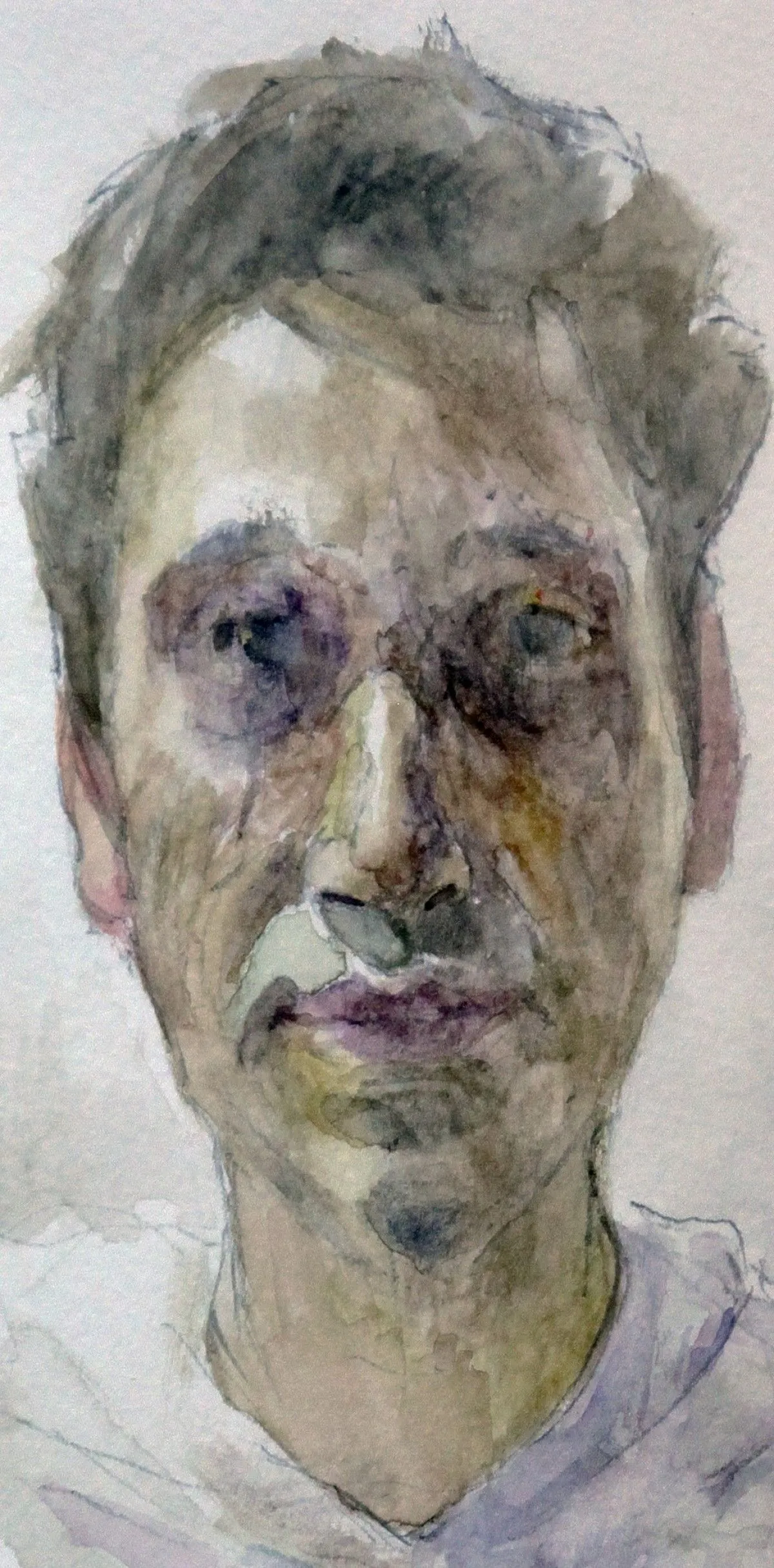 Portrait of a man, artwork by Apostolos Flegkas
