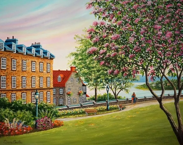 Un amour de printemps, artwork by Diane Cantin