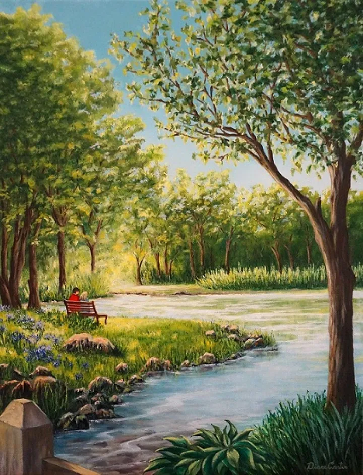 Douceur du moment présent, artwork by Diane Cantin
