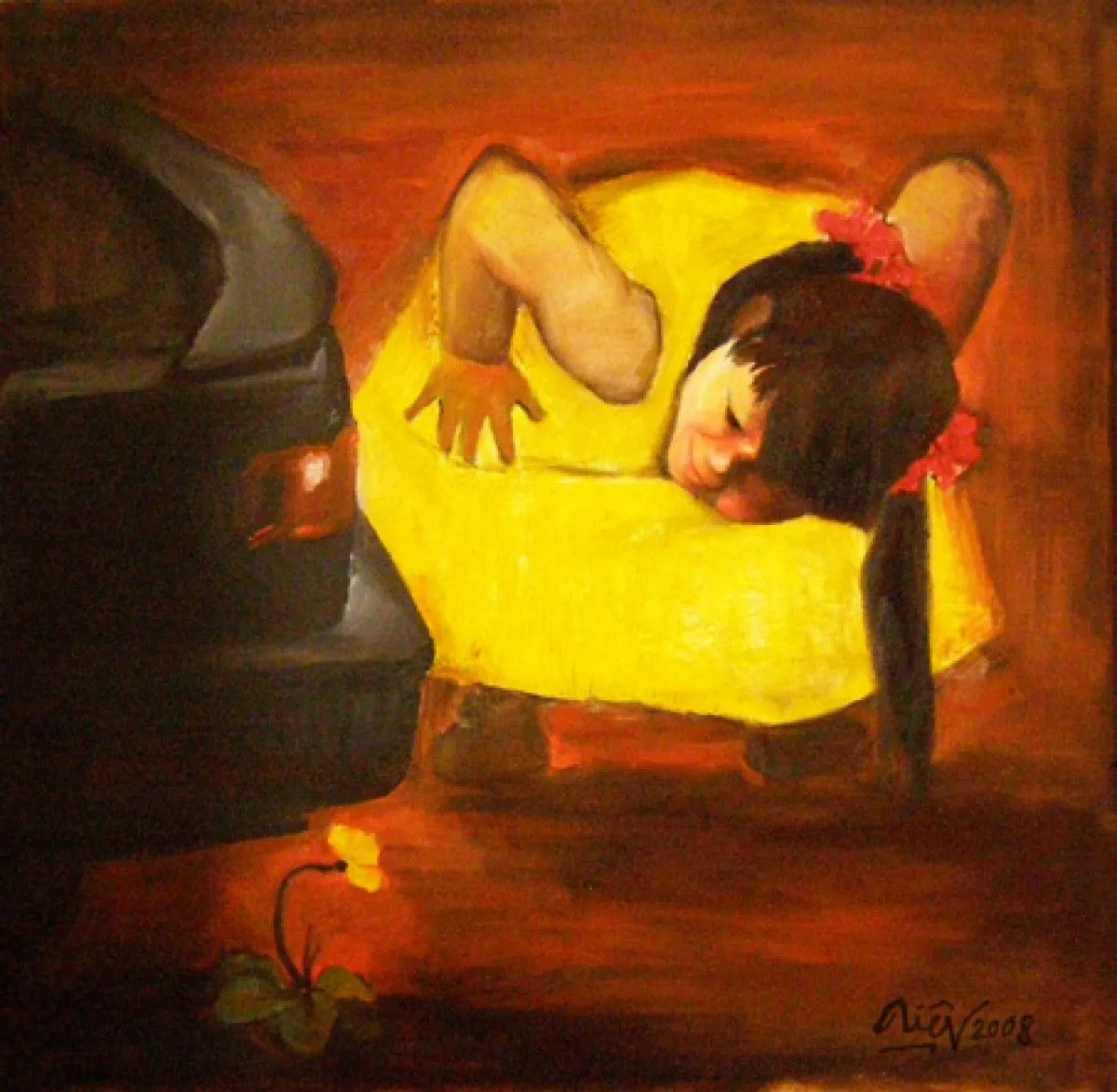 Hi ! Dear flower, artwork by Hong Diep Loi