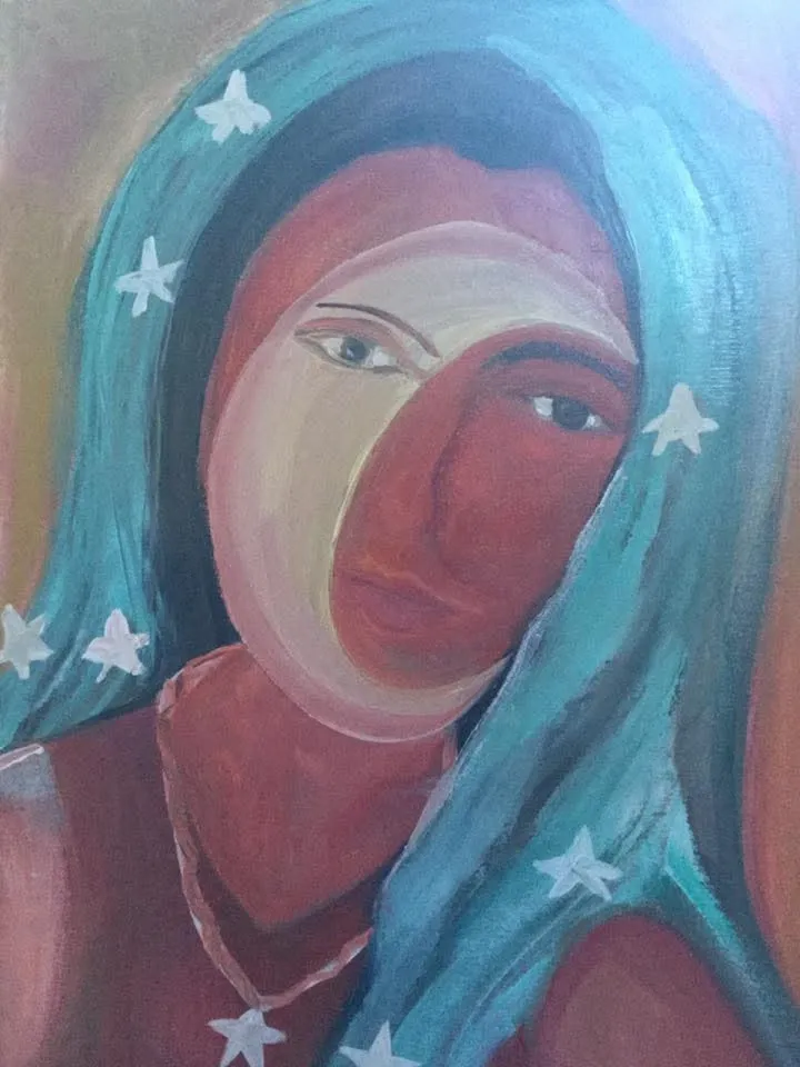 La cara de la luna, artwork by Ligia Moya
