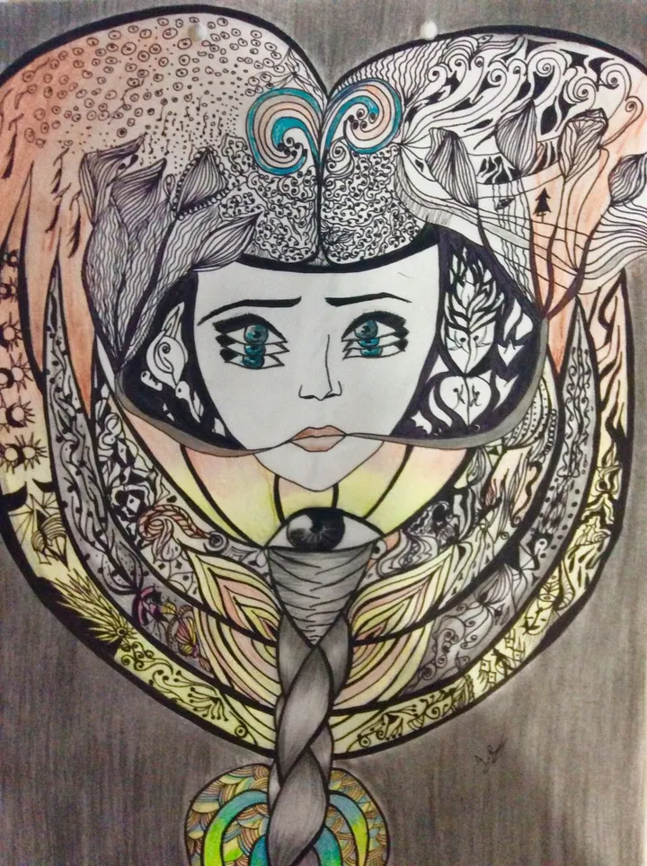 Psychedelic truth, œuvre de Abire Raiss