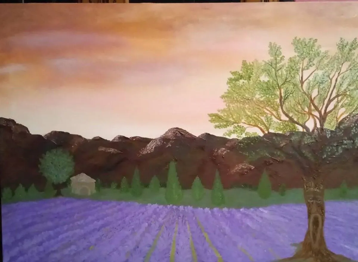 Champs de lavande, artwork by Viviane RINCK