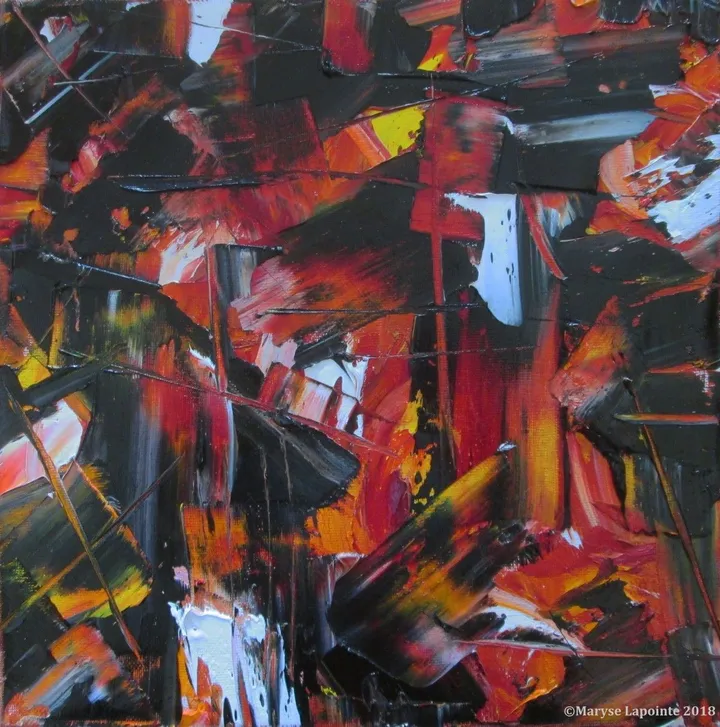 Chaos et Lumière (carré) 2, artwork by Maryse Lapointe