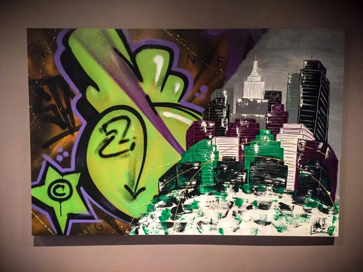 Duo, œuvre de IZZA Peintre