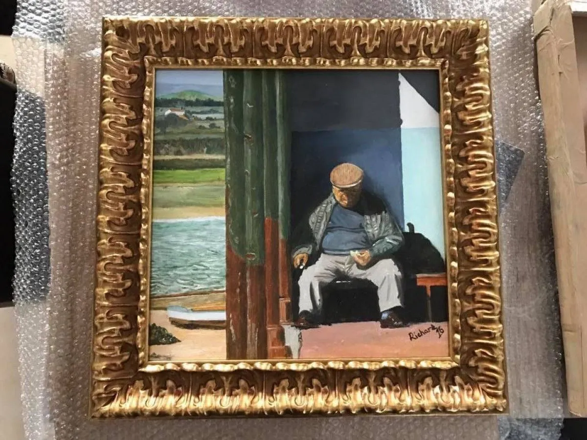 Fisherman's rest, artwork by Richard Oliver