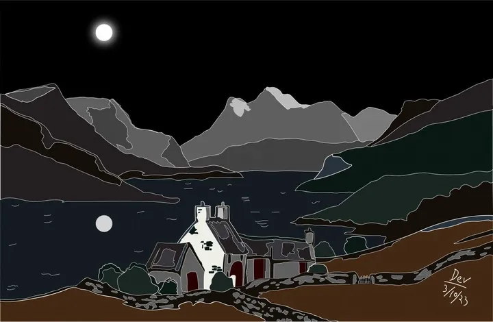 Conway Valley, artwork by Dev Joshi