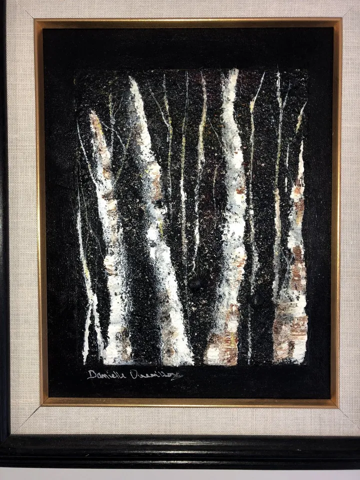 bouleaux de nuit, artwork by Danielle Quevillon