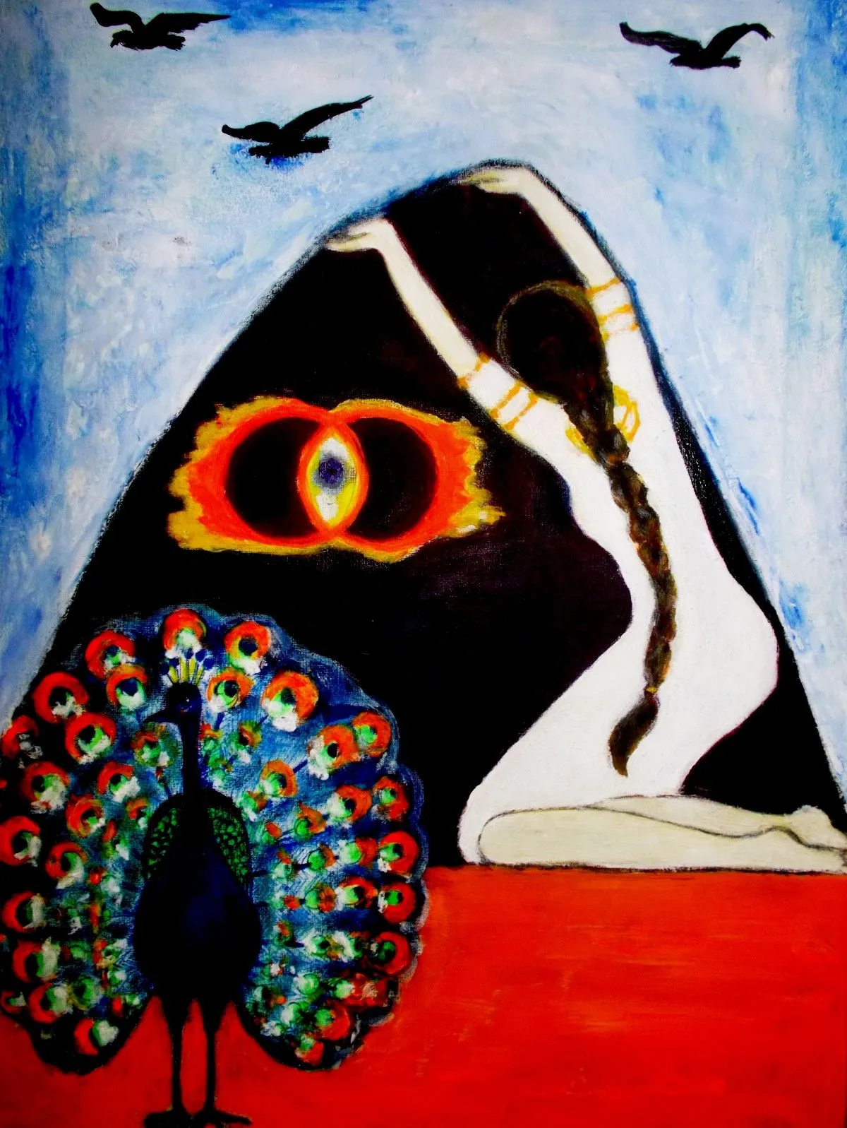 BLUE PAON, œuvre de elena buftea