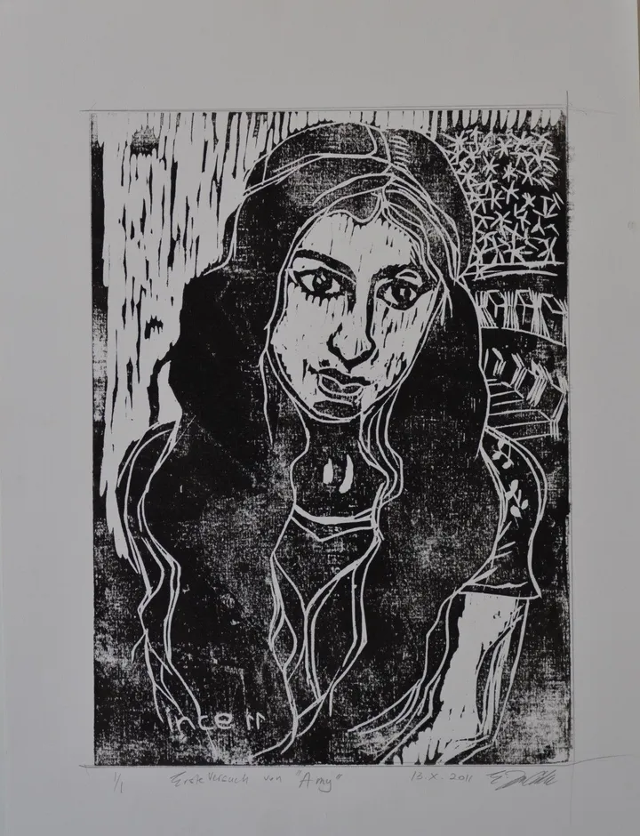 young Amy, artwork by Ersin Lübbe-ince