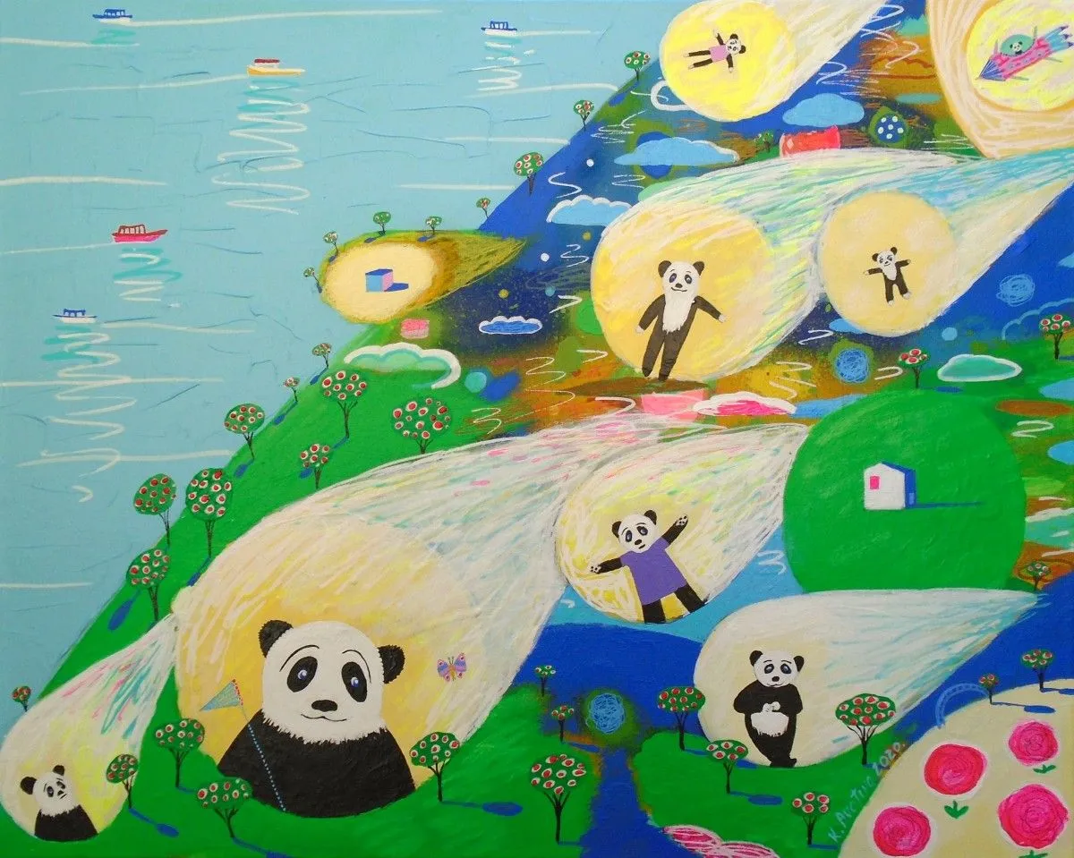Cosmic Panda, artwork by Katrina Avotina
