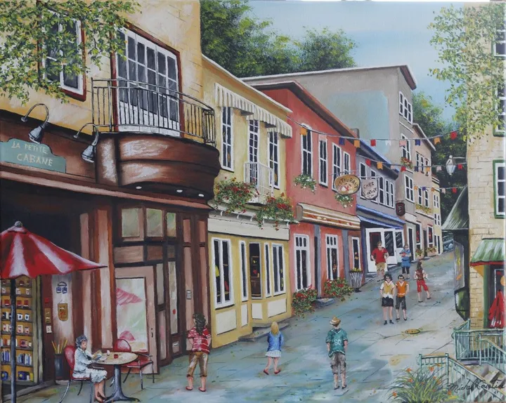 QUARTIER LE PETIT CHAMPLAIN, œuvre de Michel Cantin