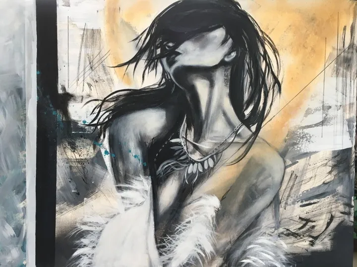 La danse du vent. (VENDU), artwork by sylvie lambert