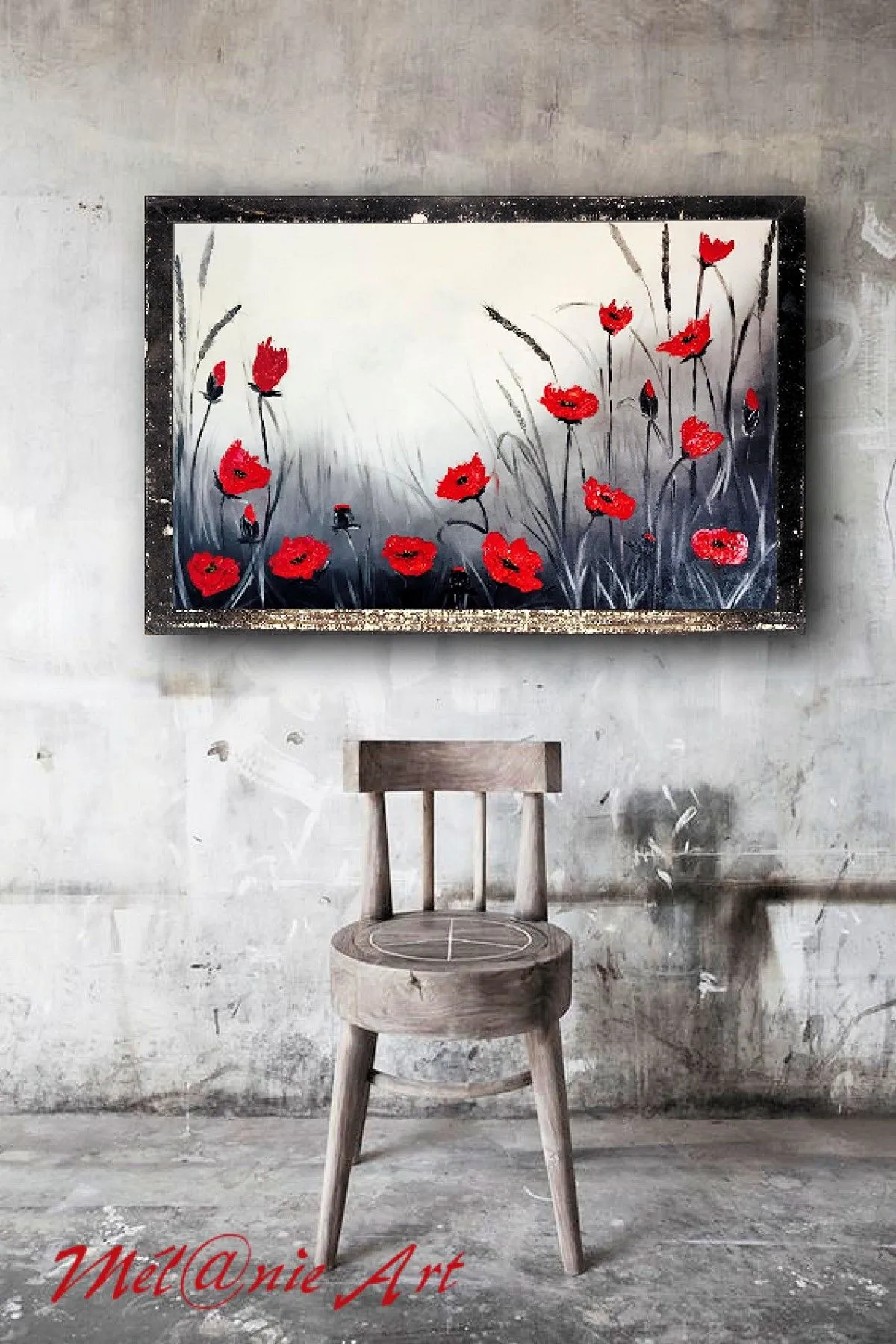 coquelicot courage, artwork by Peinture Melanie