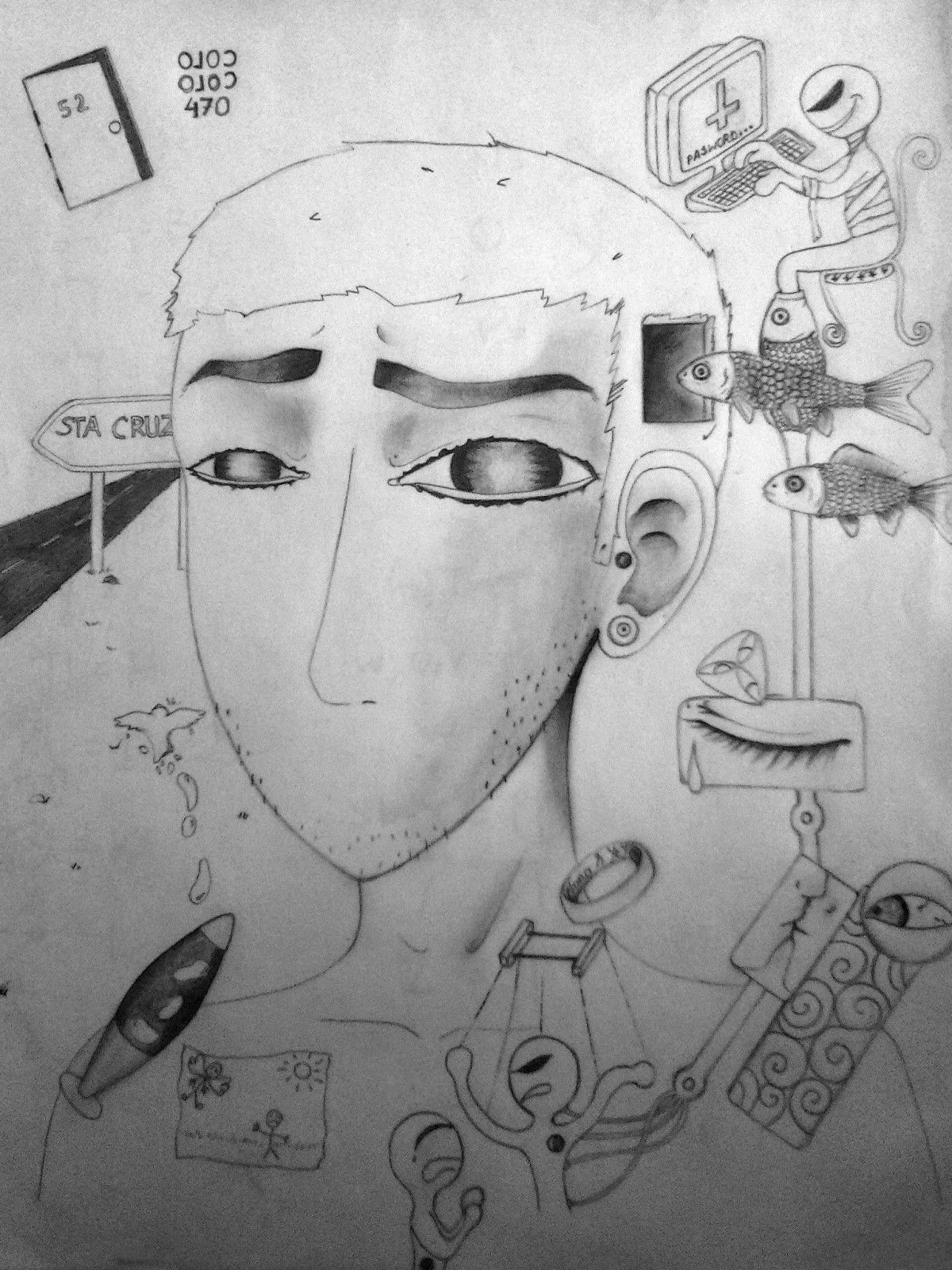 Sin voz ni boto, quiebre, artwork by Angel Pineda