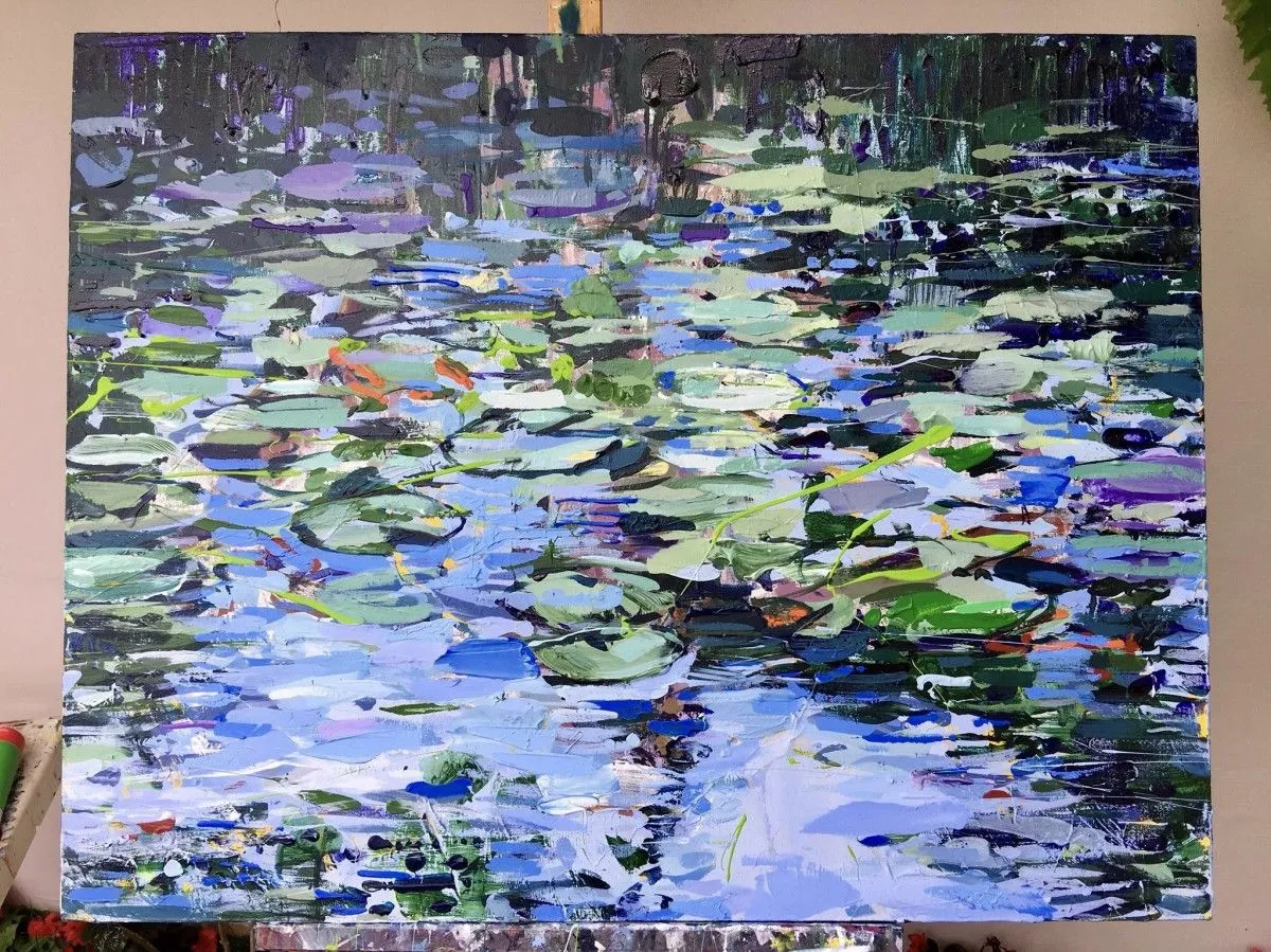Water lilies 2, artwork by Began Deari