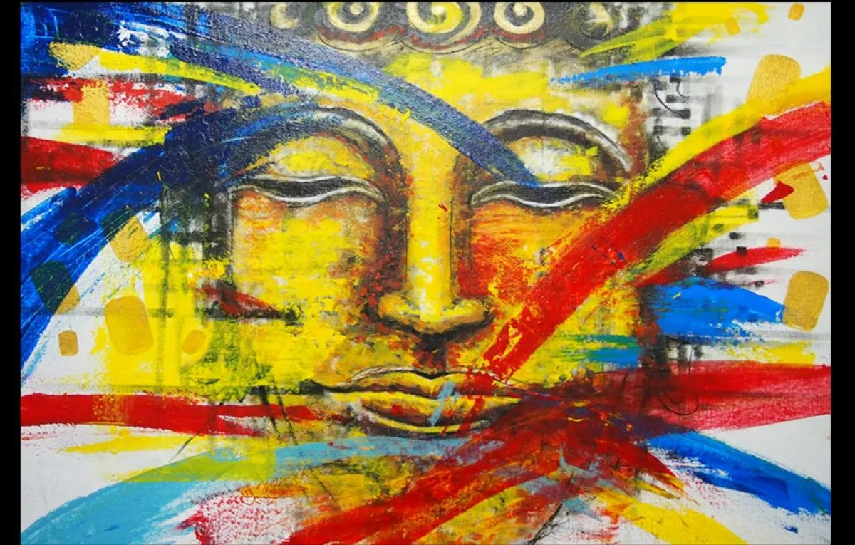 face buhdrah, artwork by Pinit Viset