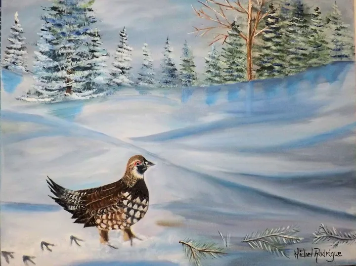 La perdrix, artwork by MICHEL JOSEPH RODRIGUE