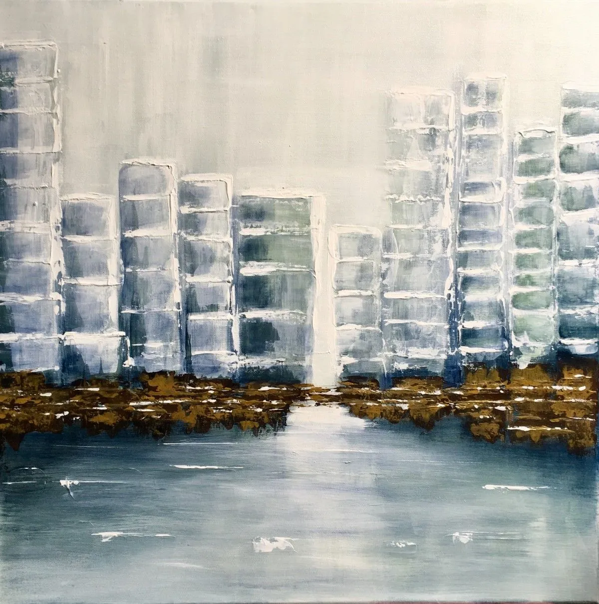 Pagodes, artwork by Françoise AUGUSTINE