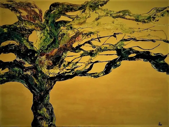 the olive tree of greece, œuvre de alexandra simanndani