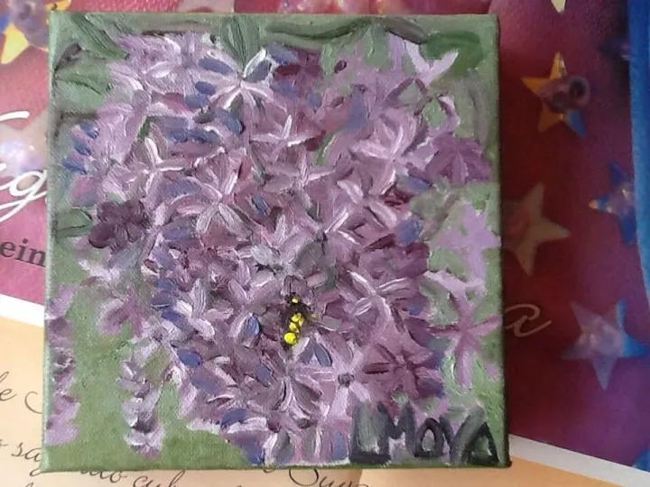 Flowers for Marcela, artwork by Ligia Moya