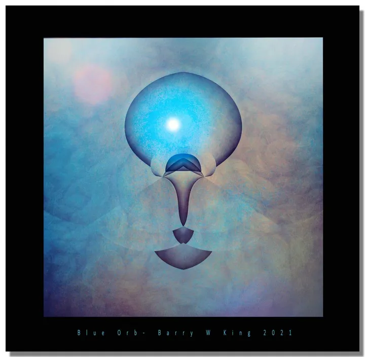 Blue Orb, œuvre de barry king