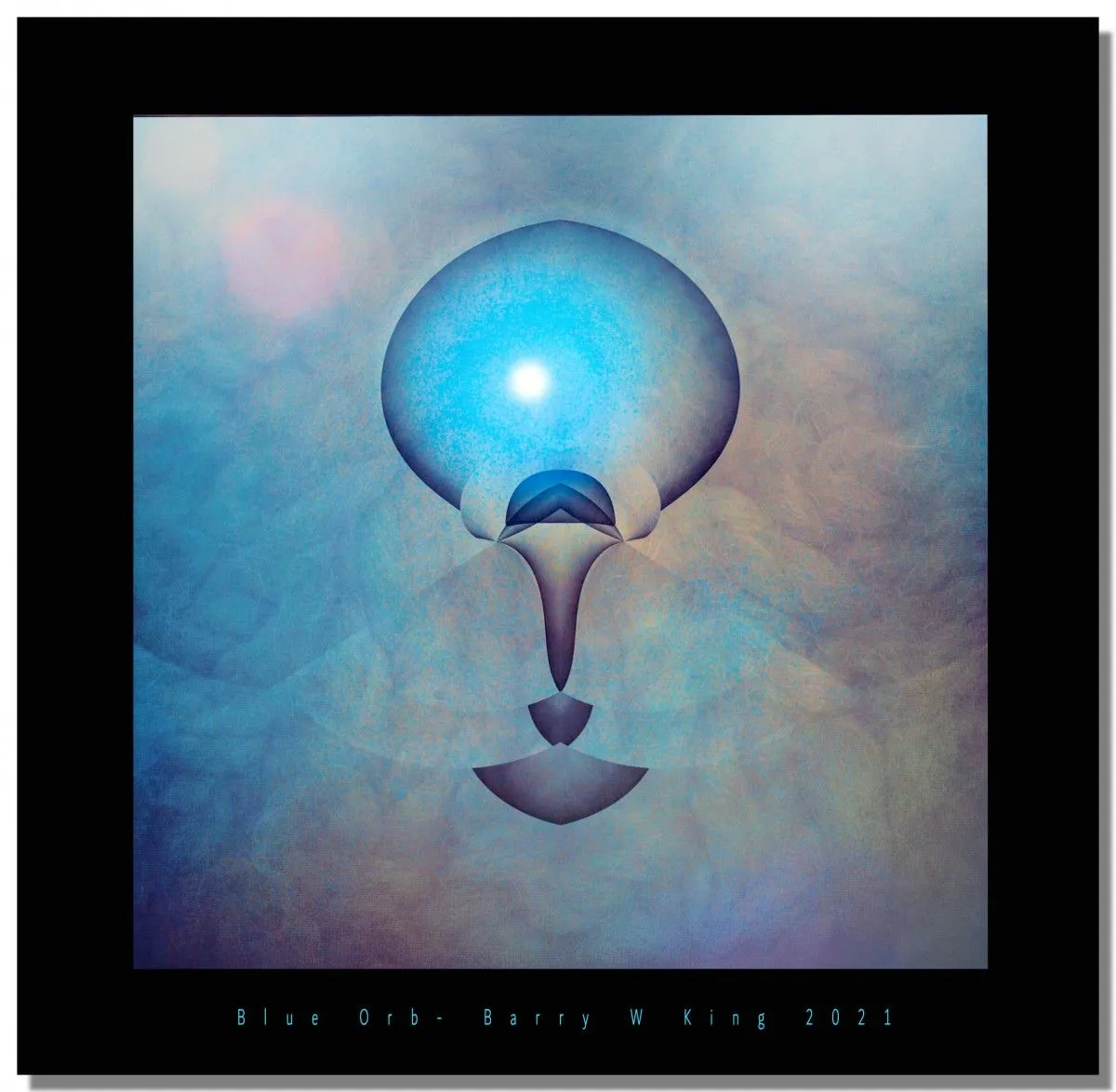 Blue Orb, artwork by barry king