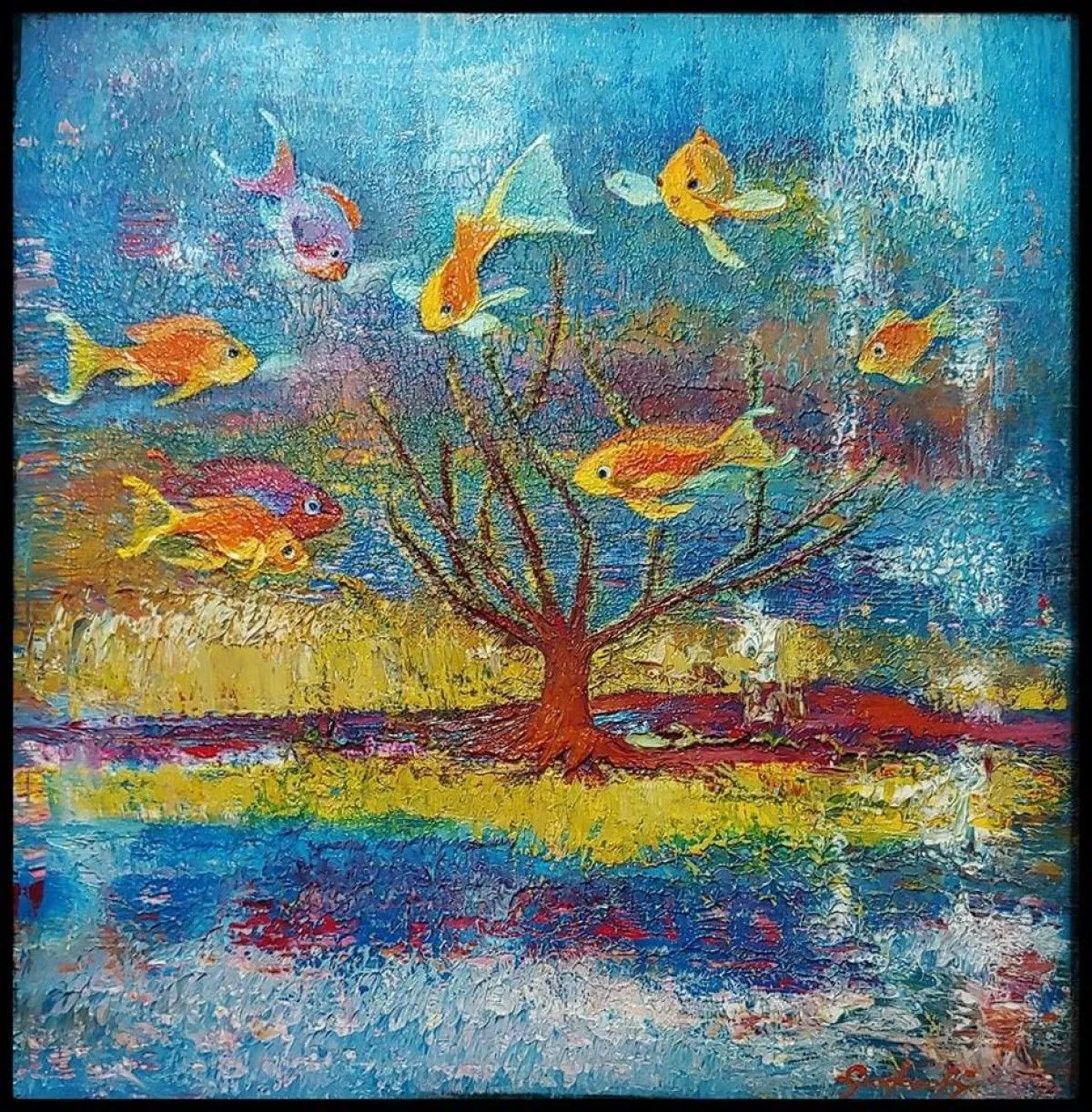 dans les profondeurs, œuvre de Feodoroff luminita