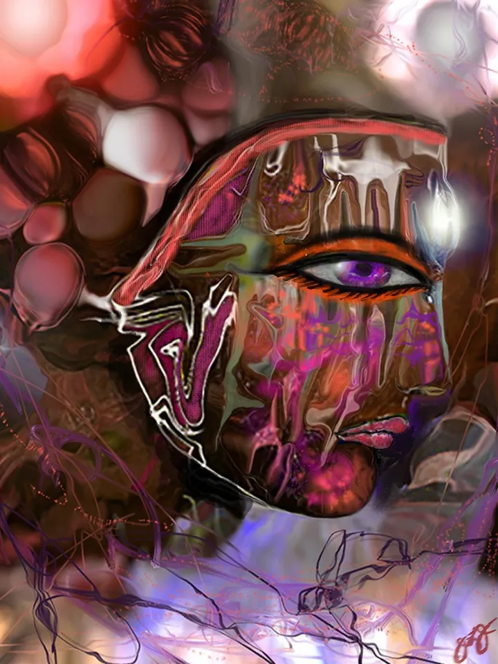 masked queen 1., artwork by Jason Lincoln Jeffers