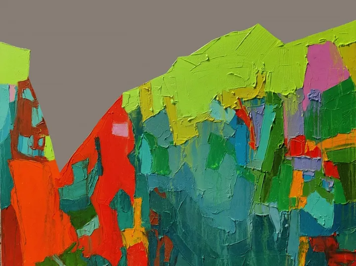 Green Peak, artwork by Abhishek Kumar