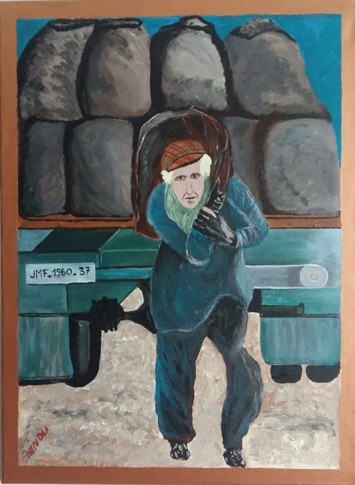 N° 72   Charbonnier, artwork by Jean-Michel FRAMERY