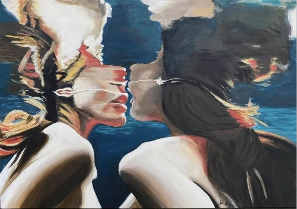 “Dream kiss”, artwork by MARINA MERA