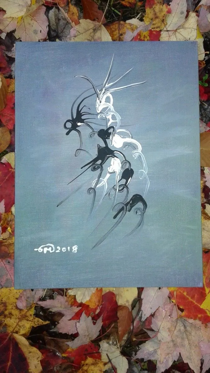 NOIR ET BLANC, œuvre de Catherine ROUCOU