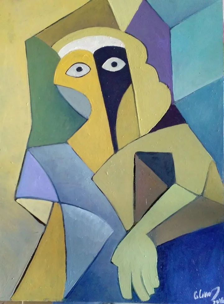 Woman in a chair, œuvre de George Grim