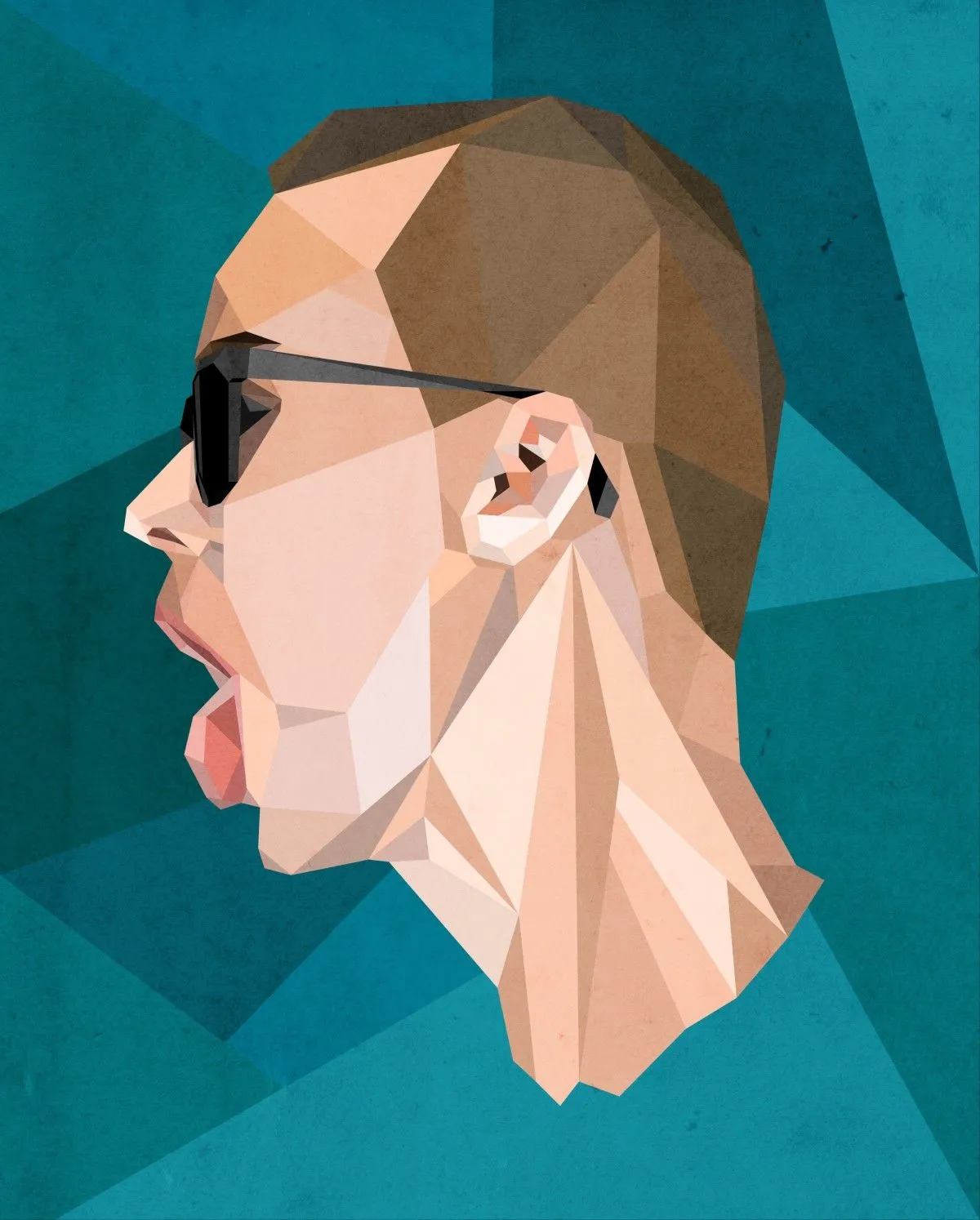 Geometric Portrait, artwork by Alexandre Curro