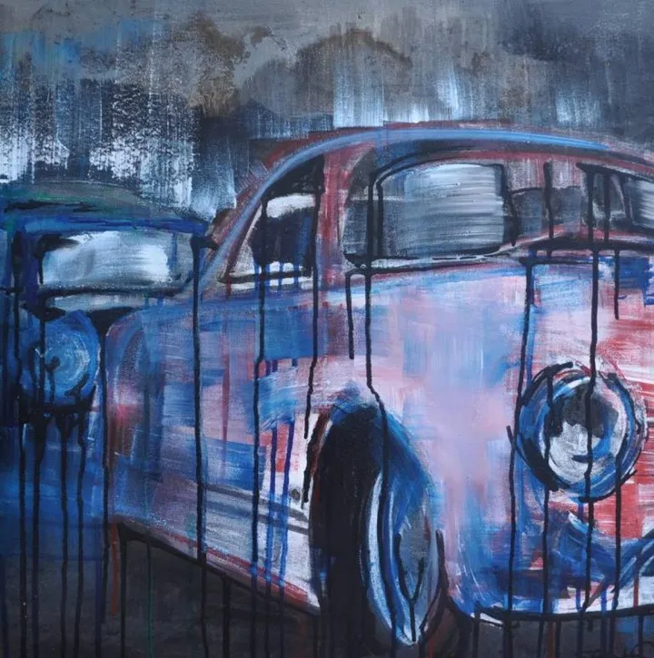 VW Karmann Ghia, œuvre de Stephanie Fonteyn