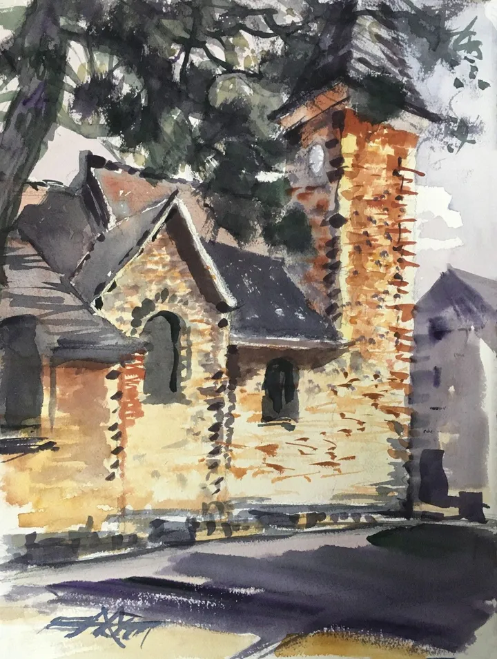 N°623 Église Saint-Eustache, Viroflay, France, œuvre de Alexandre DUMITRESCU